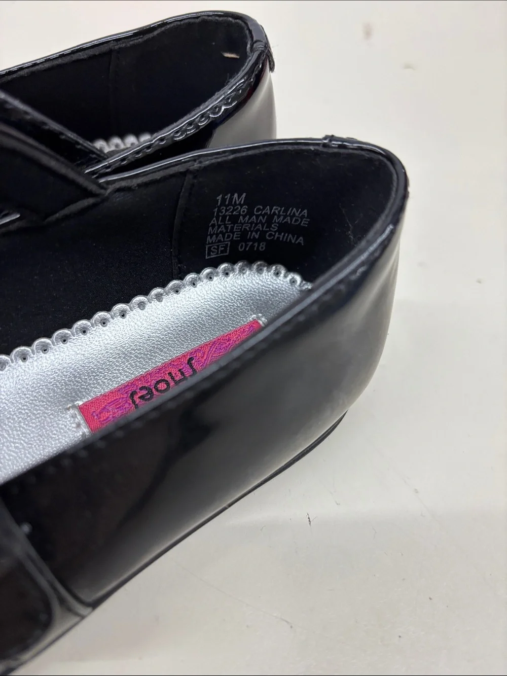 Rachel Shoes Black Patent Mary Jane Dress Flats